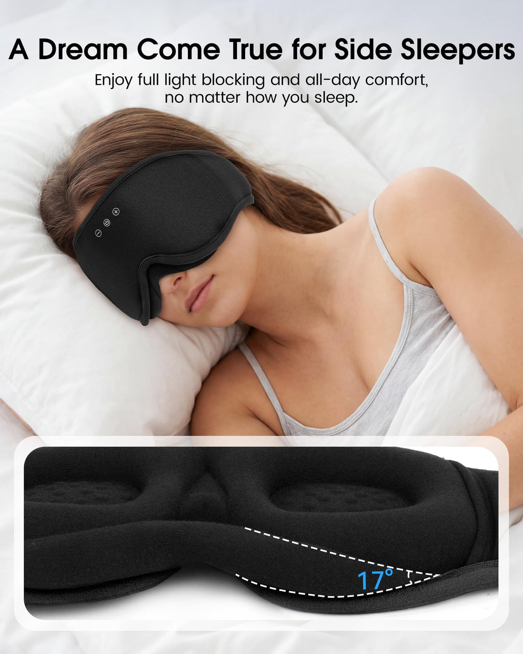 Sleep Mask Bluetooth Headphones U79686