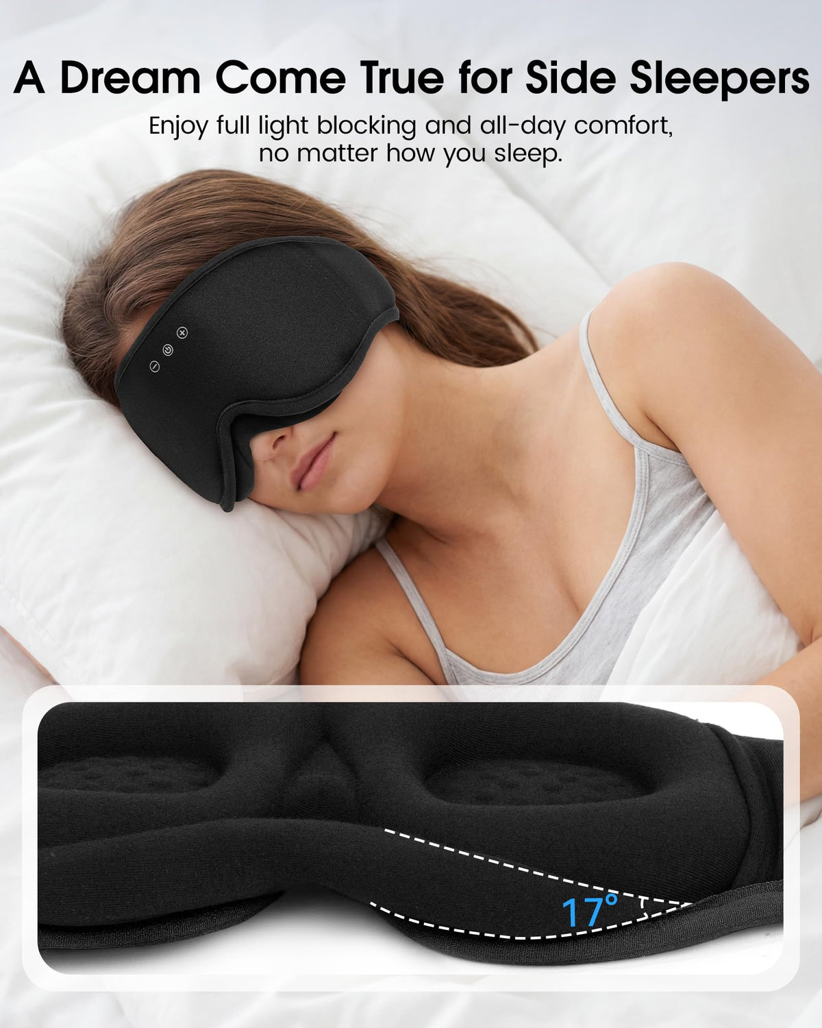 Sleep Mask Bluetooth Headphones U79686