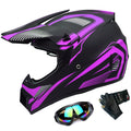 Adult Off-Road ATV Motocross Helmets with Goggles Gloves C369