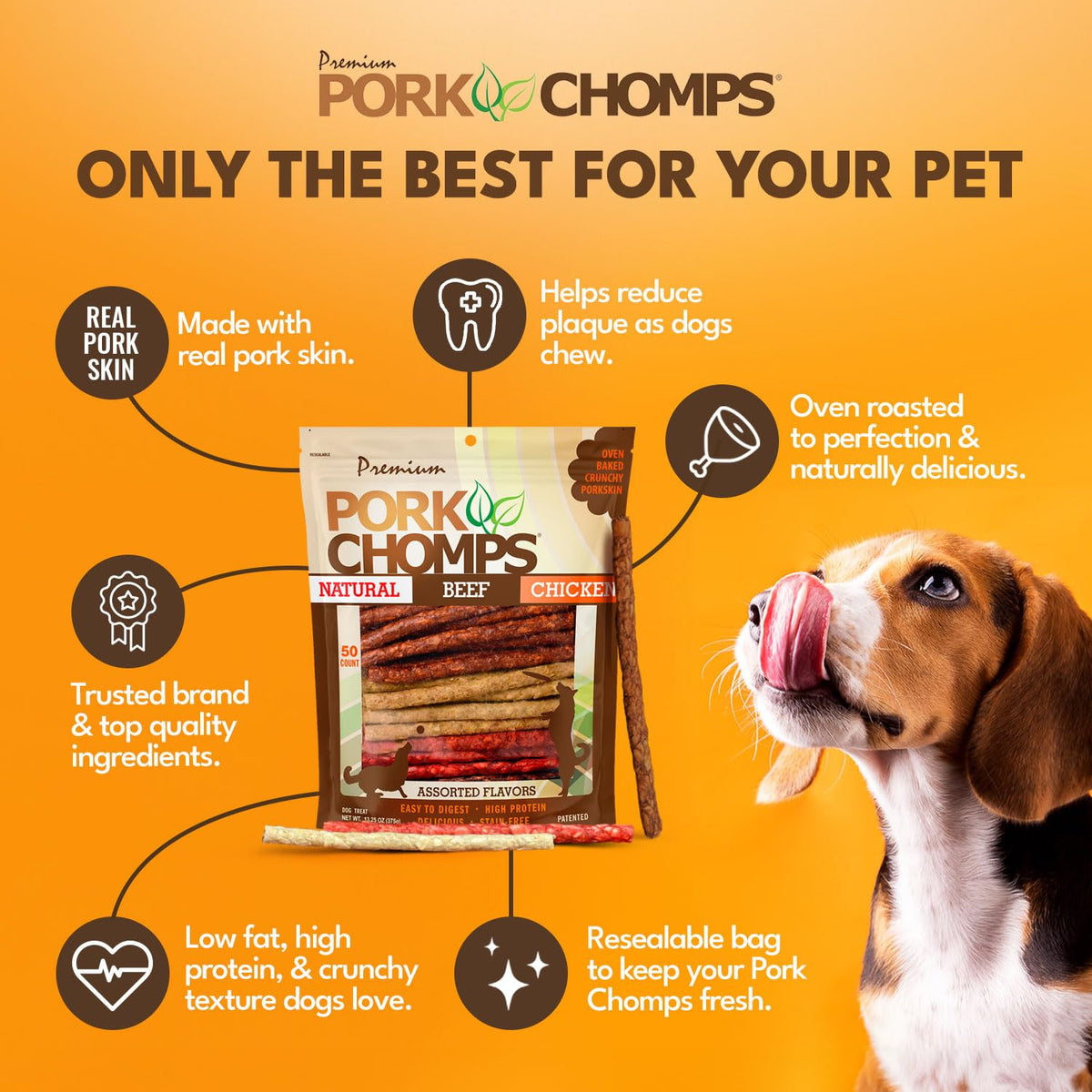 Dog Chews 5 in Munchy Sticks 50 Count W203534