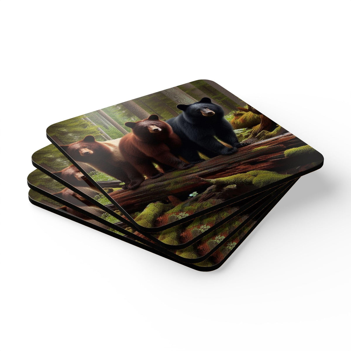 Black Bear Coasters Set of 4 E5611