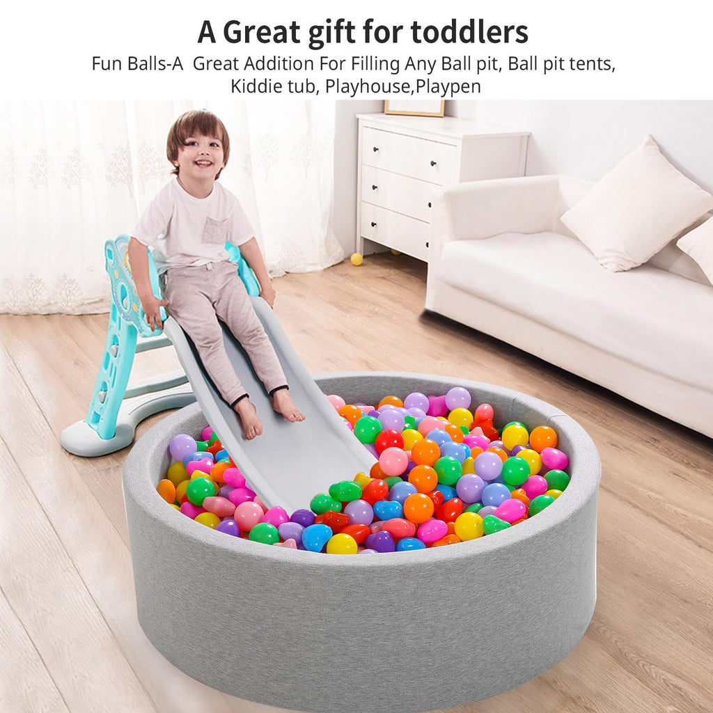 Pack of 100 200 500 BPA Free Non-Toxic Crush Proof Play Balls U493