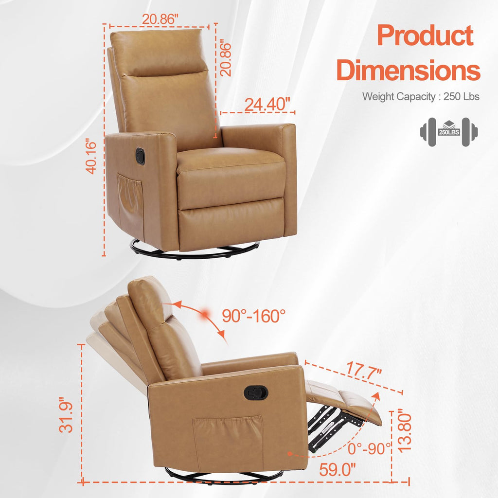 360 Swivel Rocker Recliner Chair B278