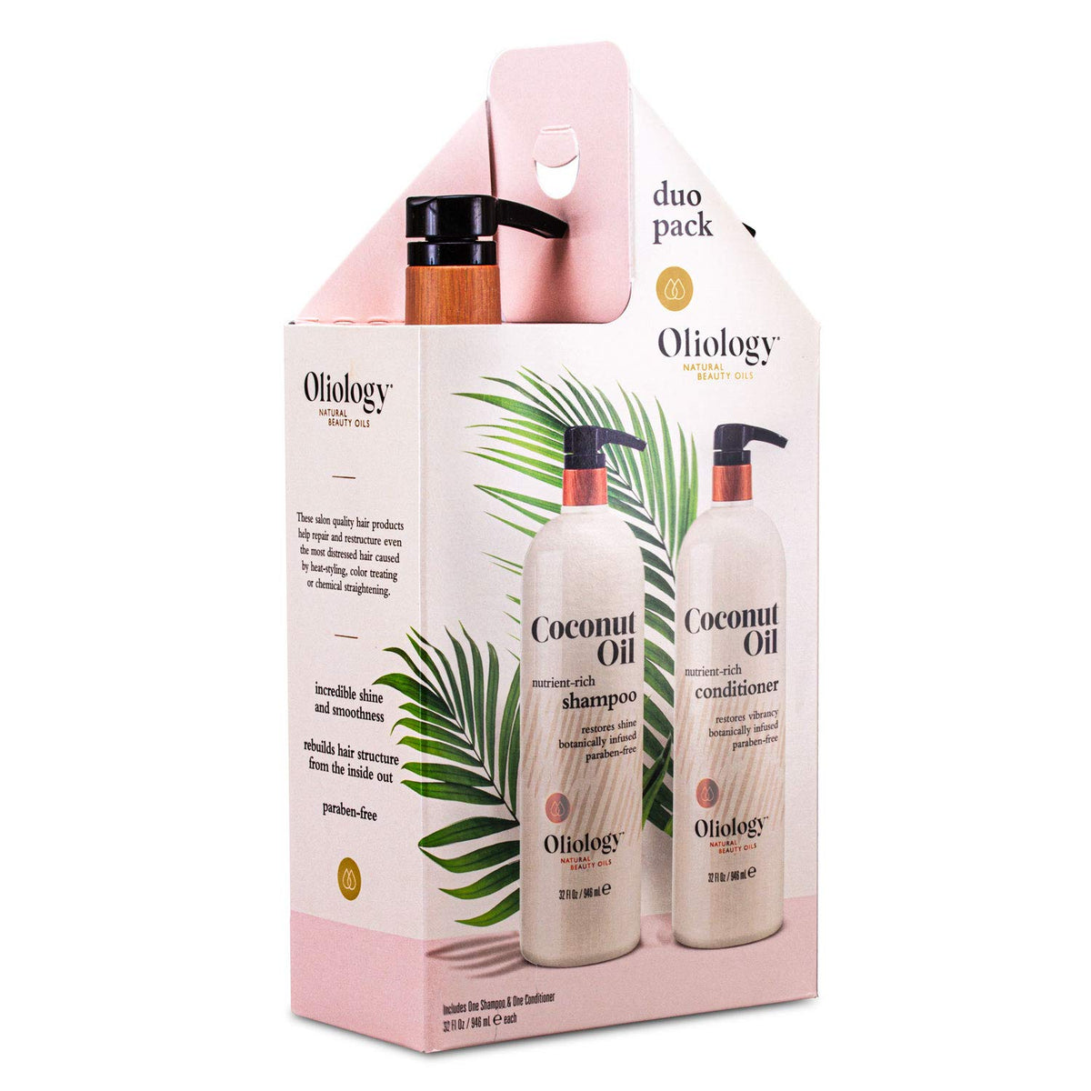 Coconut Oil Shampoo & Conditioner Combo Pack 32oz L581
