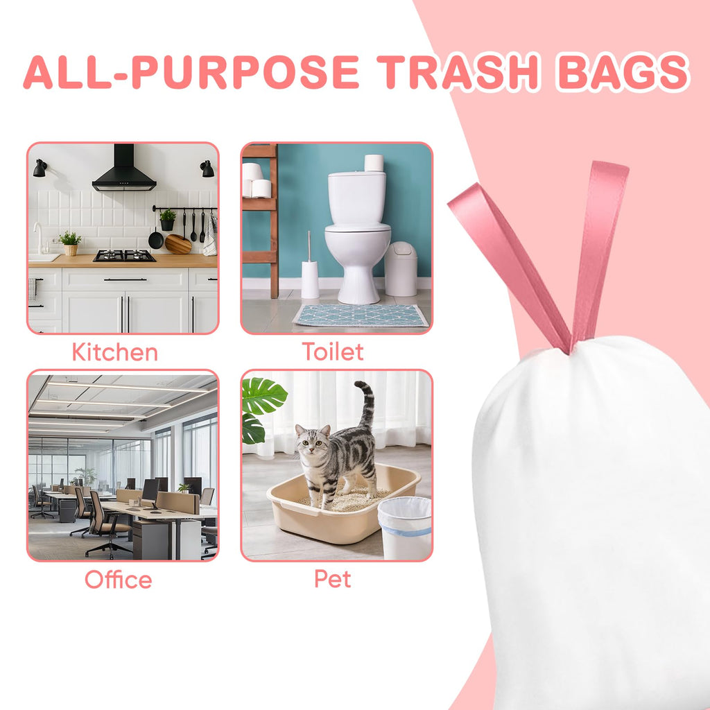 4 Gallon Scented Trash Bags with Drawstring Q700