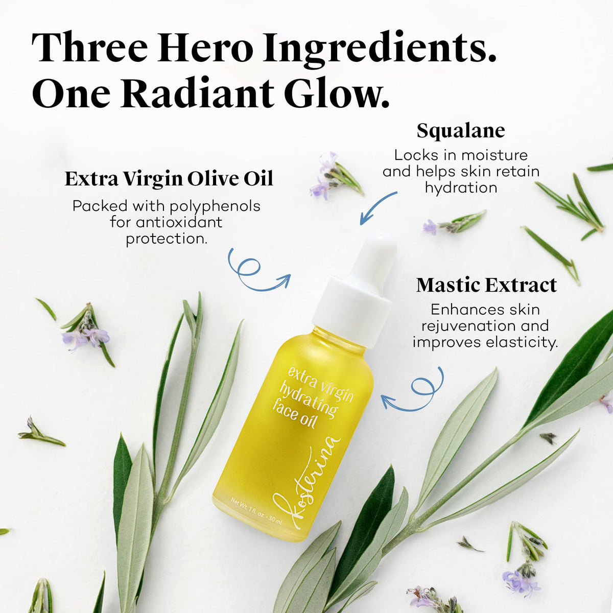 Extra Virgin Hydrating Face Oil 1 oz D412