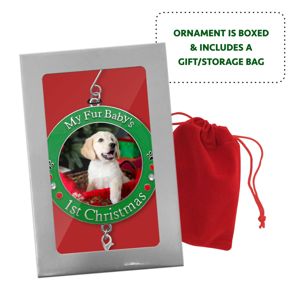 Dog Christmas Photo Ornament 3-Pack 3 Inch V27153