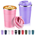 13 oz Stainless Steel Insulated Travel Coffee Mug 2 Pack Y546184