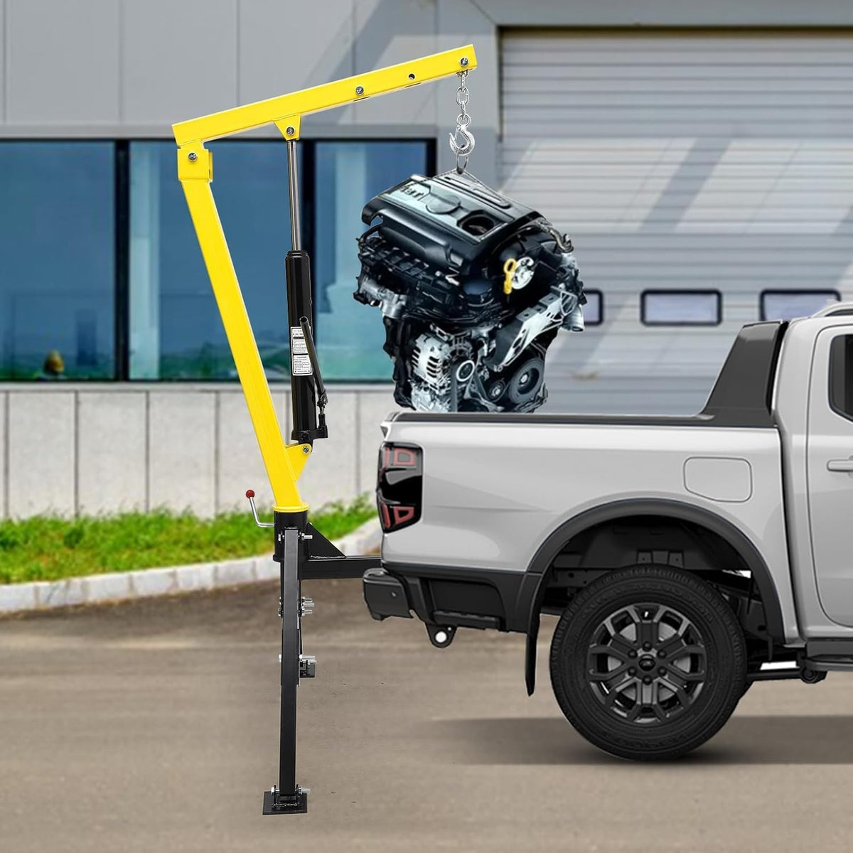 Hydraulic Pickup Crane, 1000 Lbs Lifting Capacity, 360° Swivel H556147