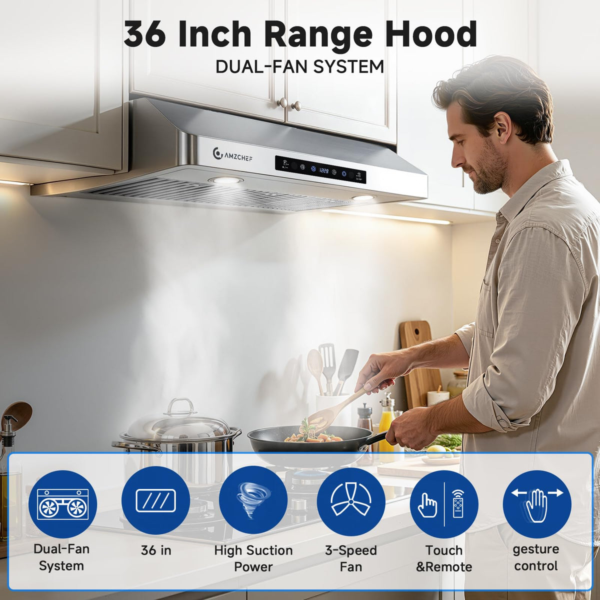 36" Stainless Steel Under-Cabinet Range Hood Y2097