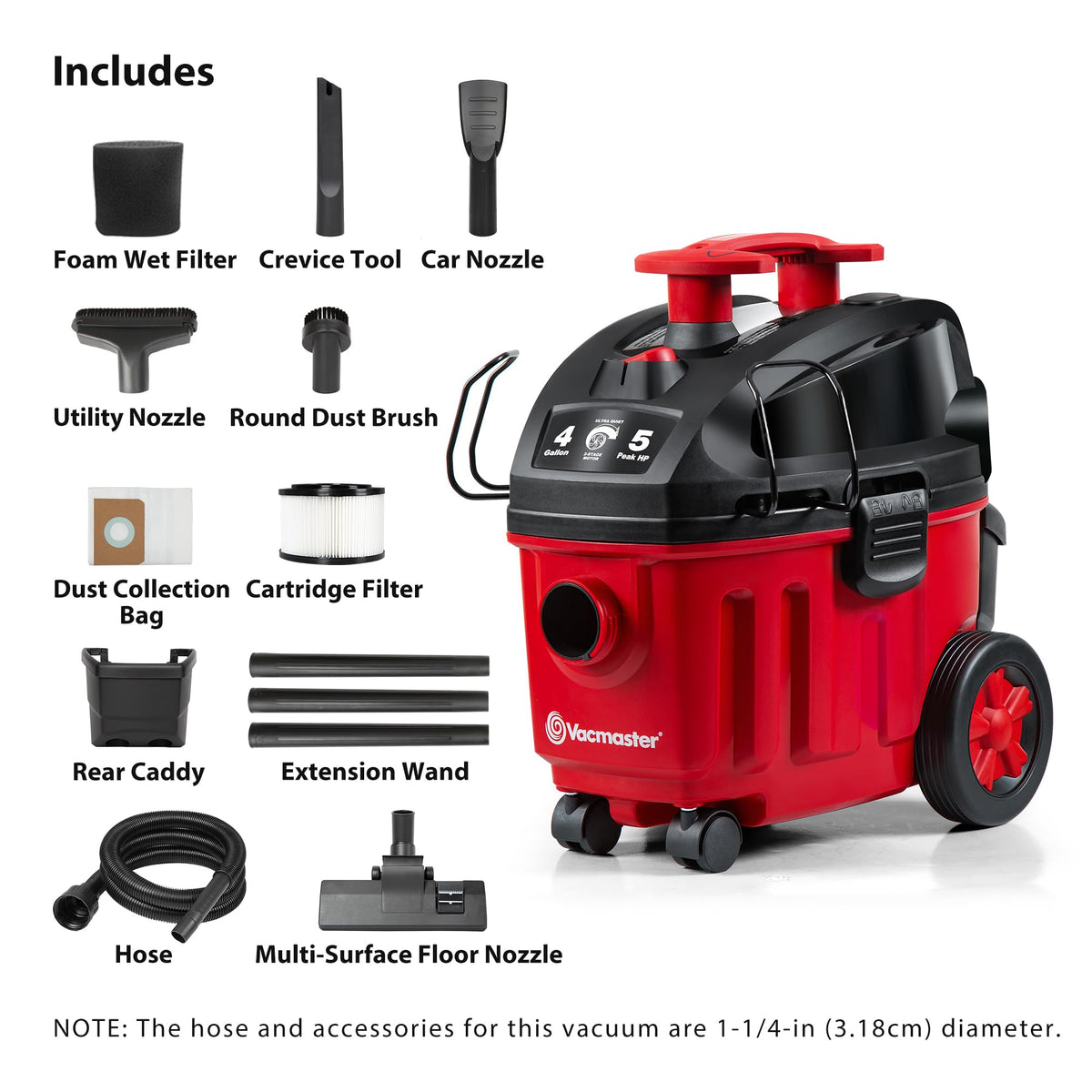 4-Gal Compact Wet/Dry Vacuum Z5919