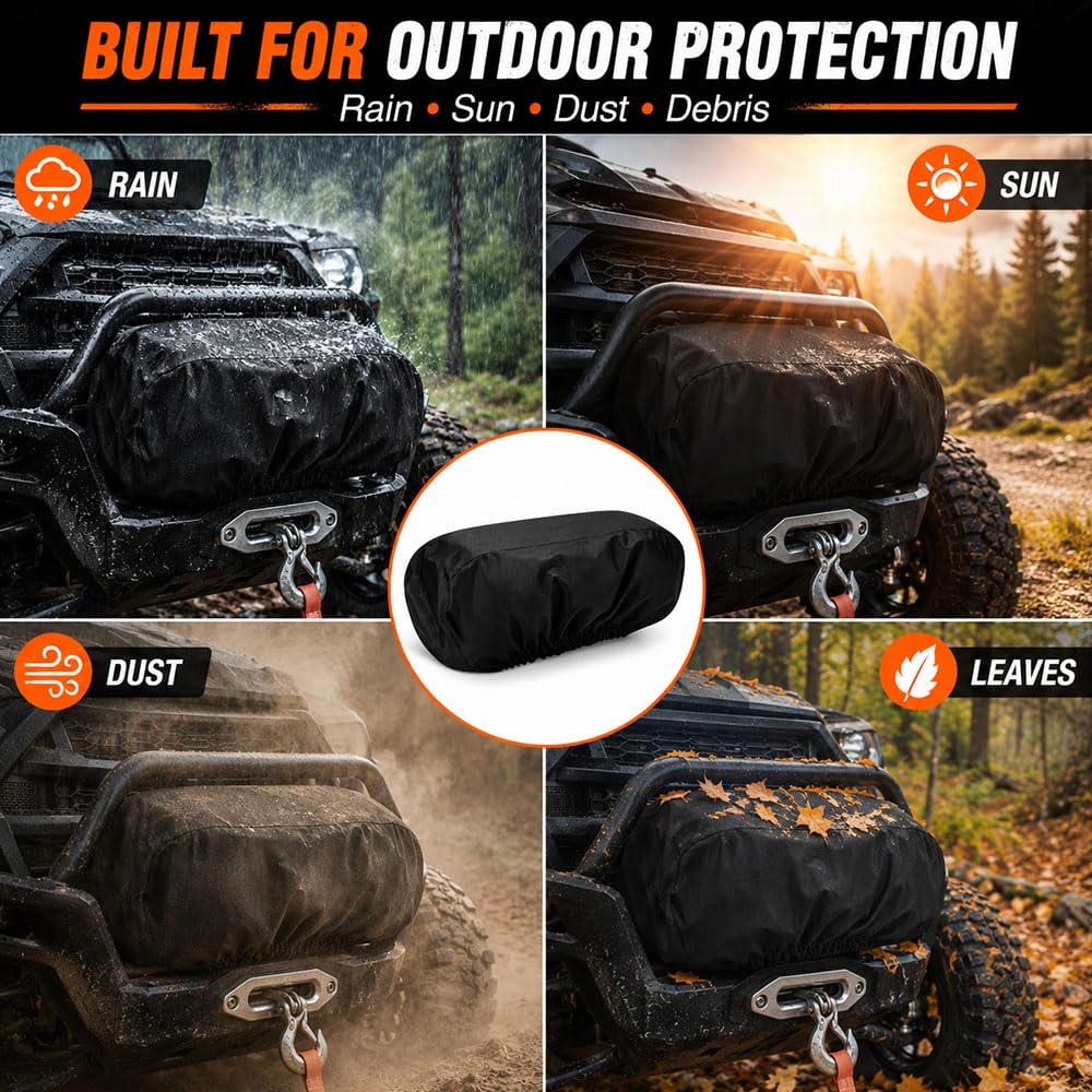 Water Resistant Oxford Fabric Winch Cover Y53469