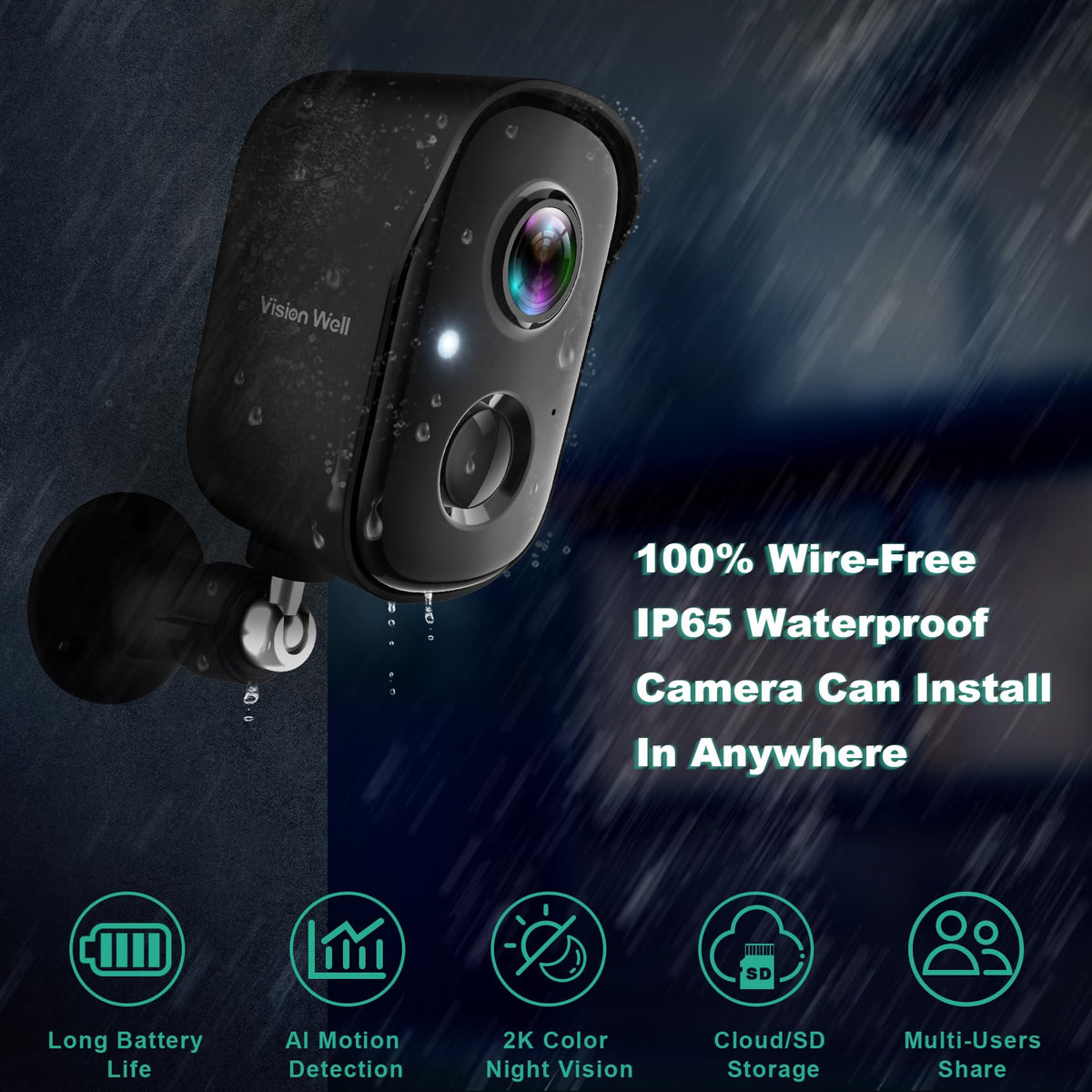 Wireless Outdoor Security Cameras V69868