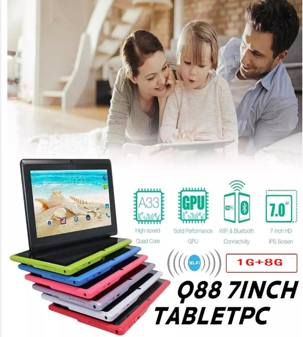 Android Tablet 7-inch HD Display 1GB +8GB 3000 mAh Black V944268