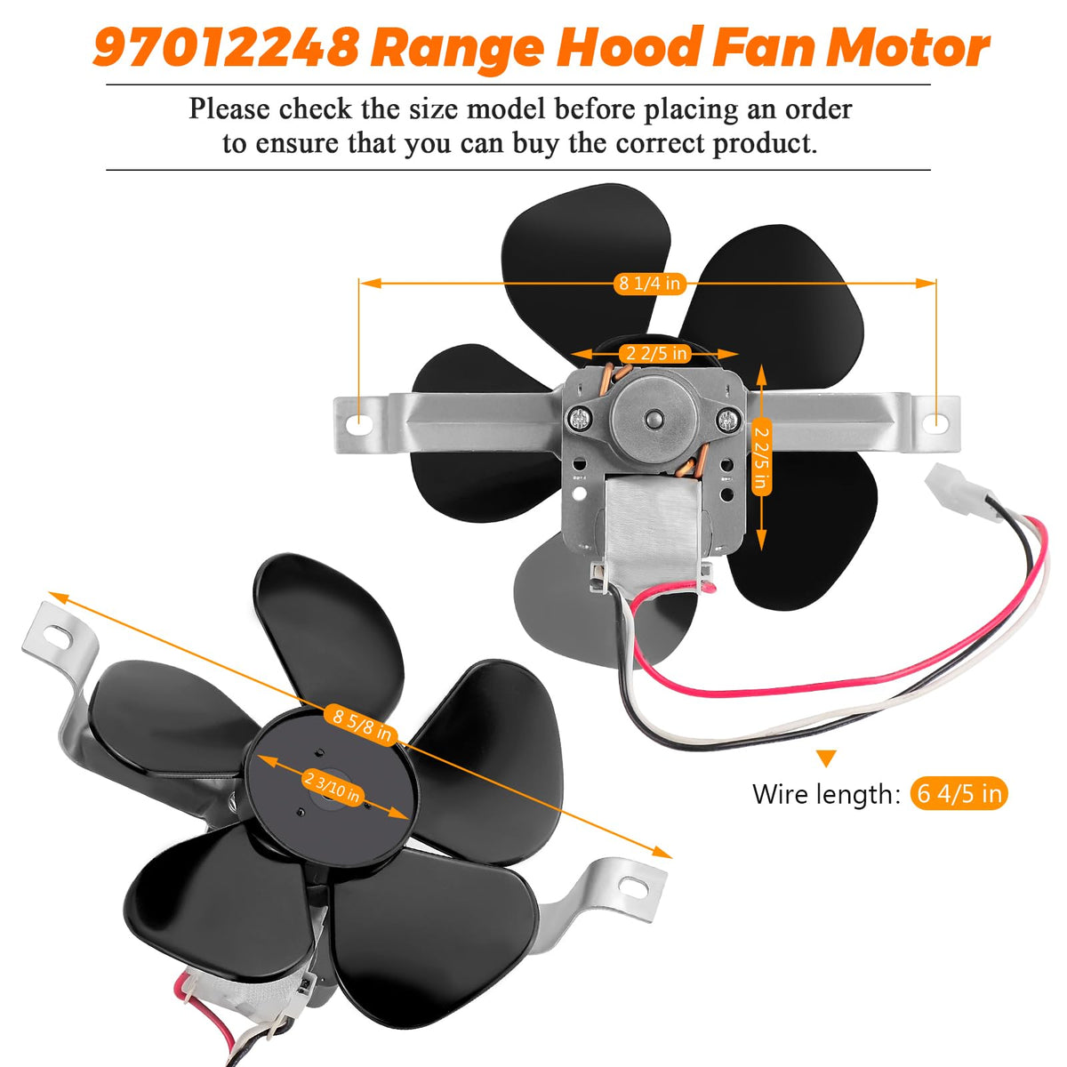 Range Hood Fan Motor Z1975