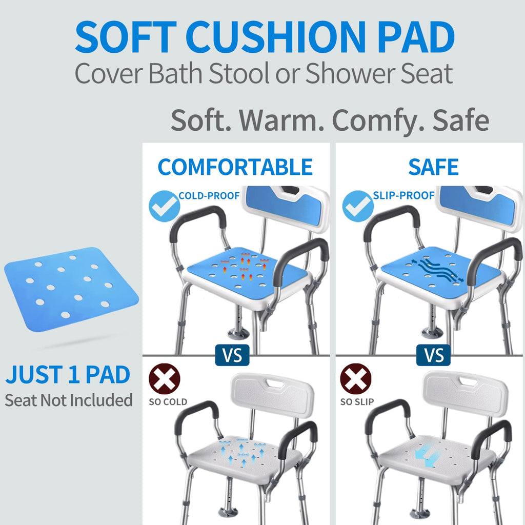 Waterproof Non Slip Soft Foam Shower Bench Cushion U68002