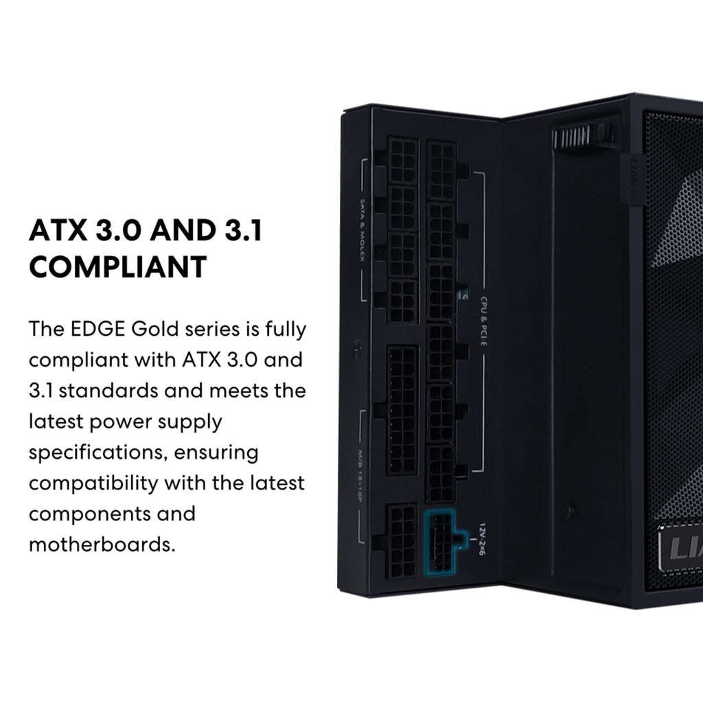 1000W White ATX 3.1 80 Plus Gold PSU E342221