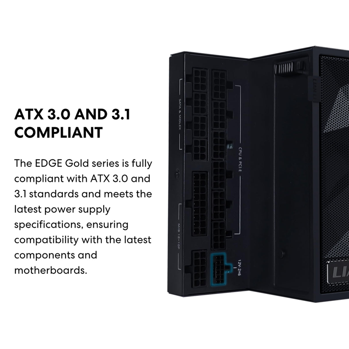 1000W White ATX 3.1 80 Plus Gold PSU E342221