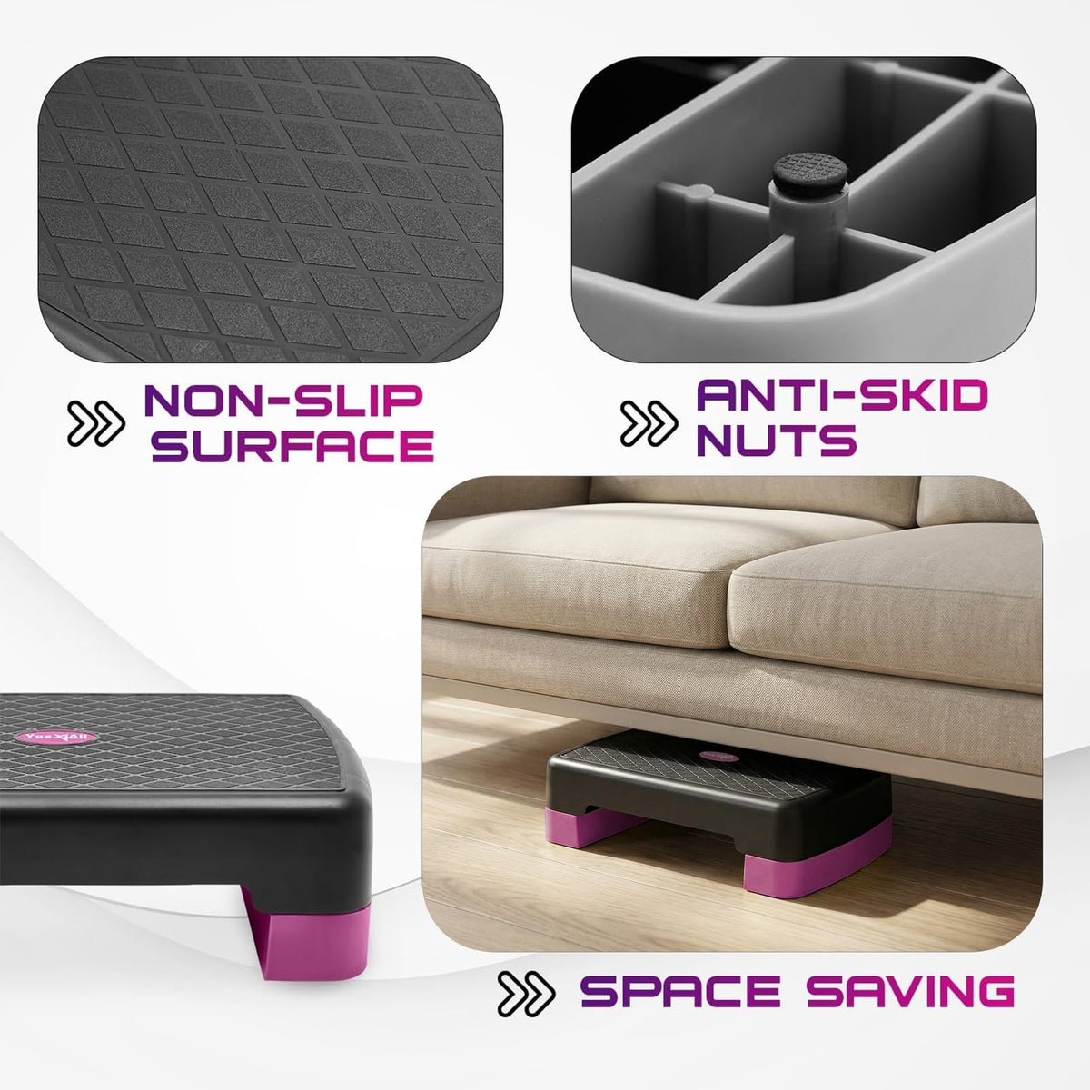 Aerobic Step Platform with Risers K329