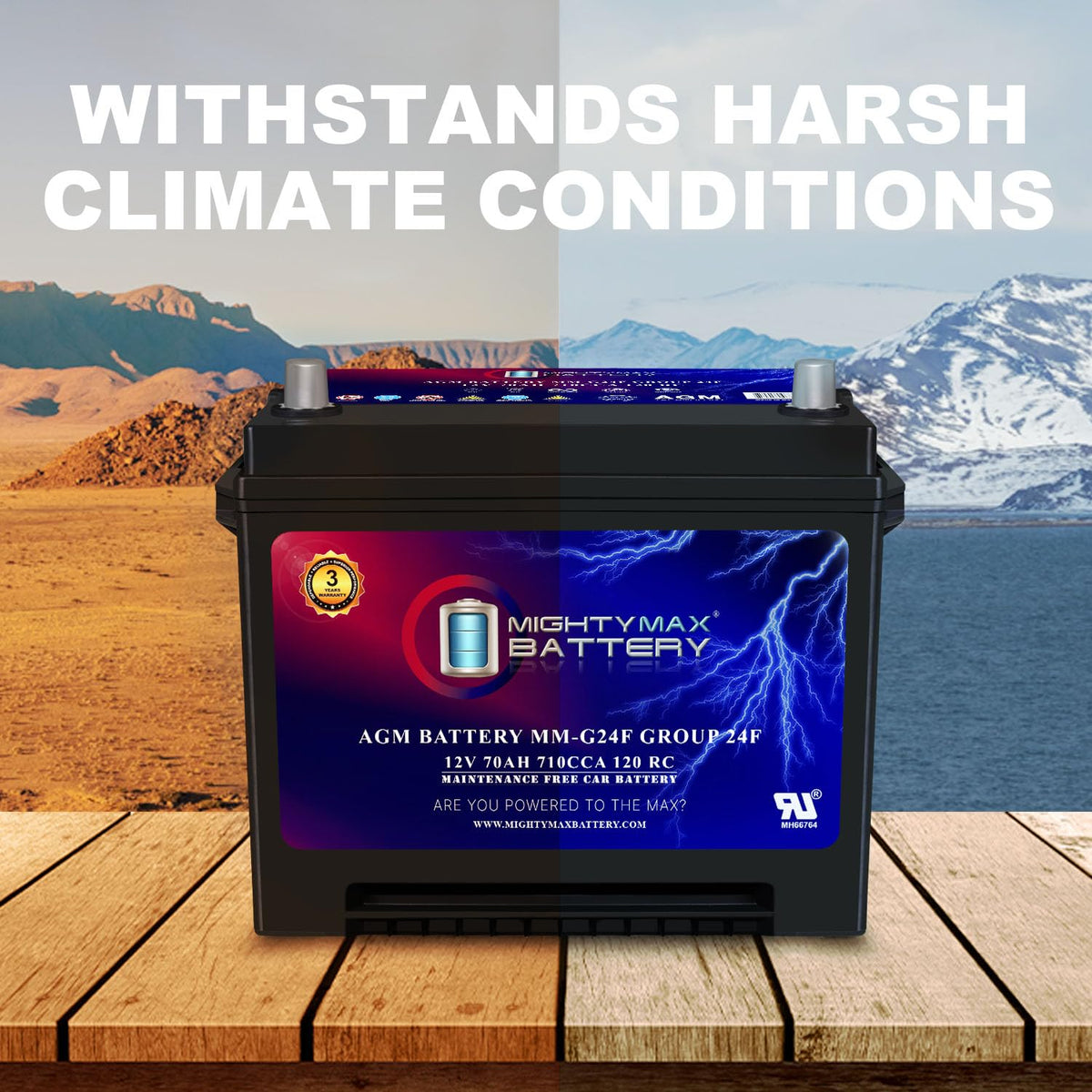 12V 70Ah AGM Replacement Battery P855