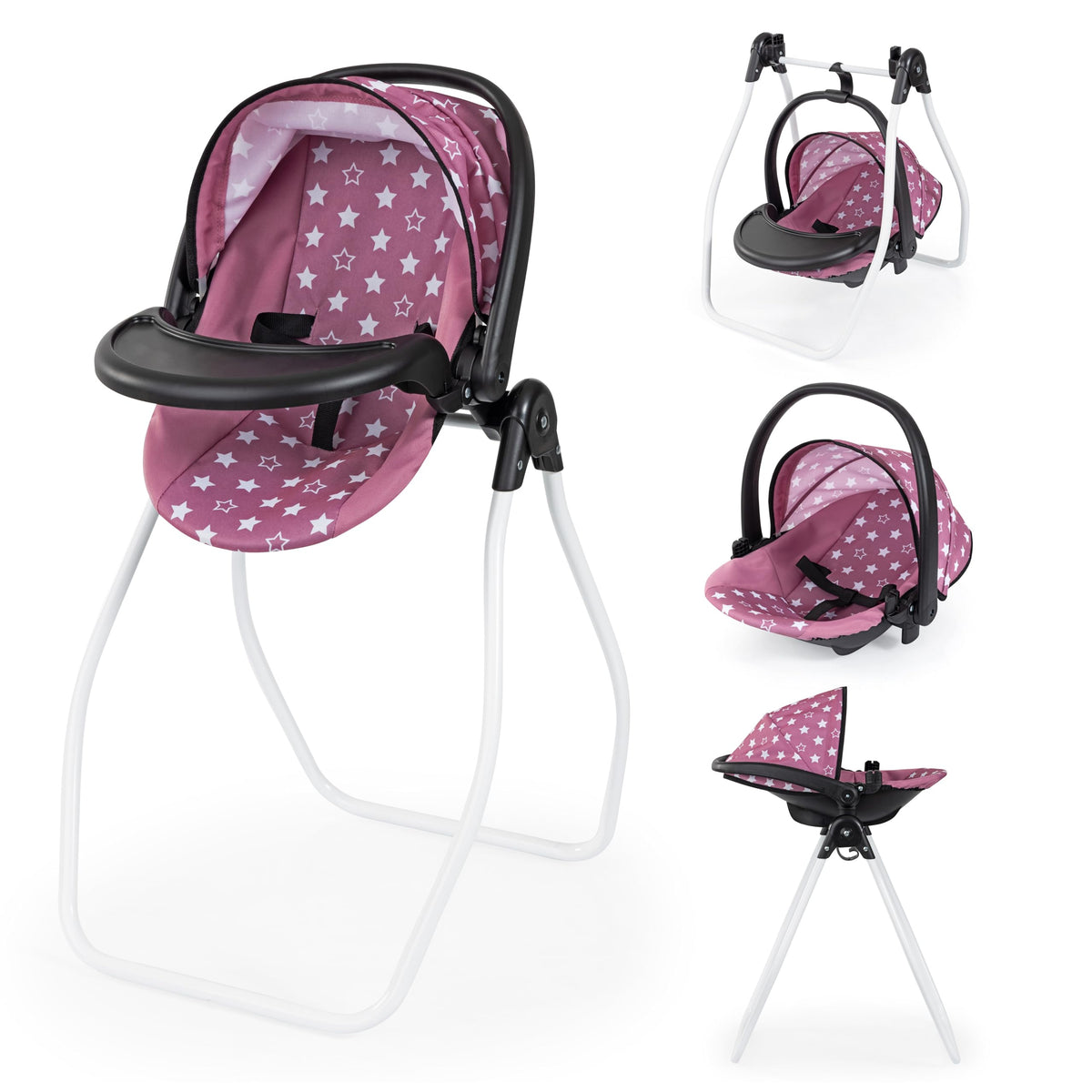 Pink Convertible Highchair & Swing T46790