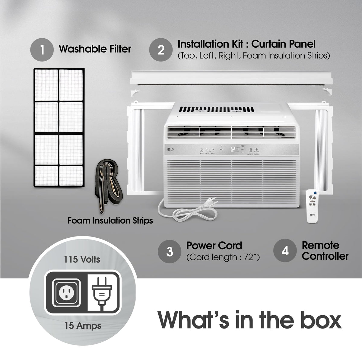 5000 BTU White Window Air Conditioner with Remote R643223
