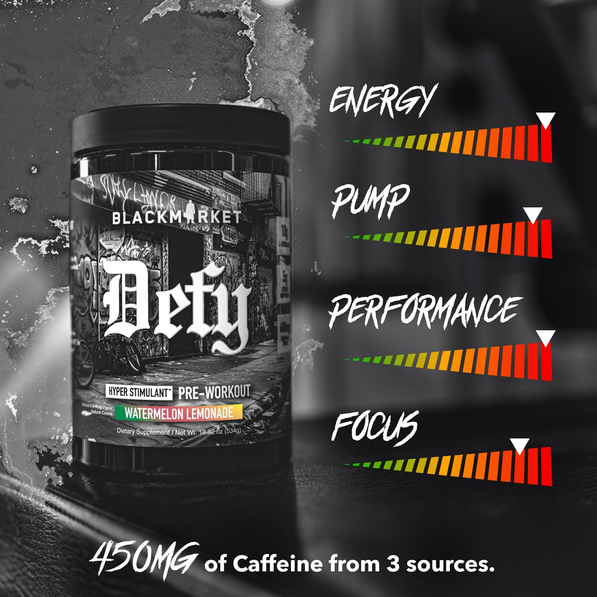 High-Stimulant Pre-Workout Powder Watermelon Lemonade 40 Servings E90738