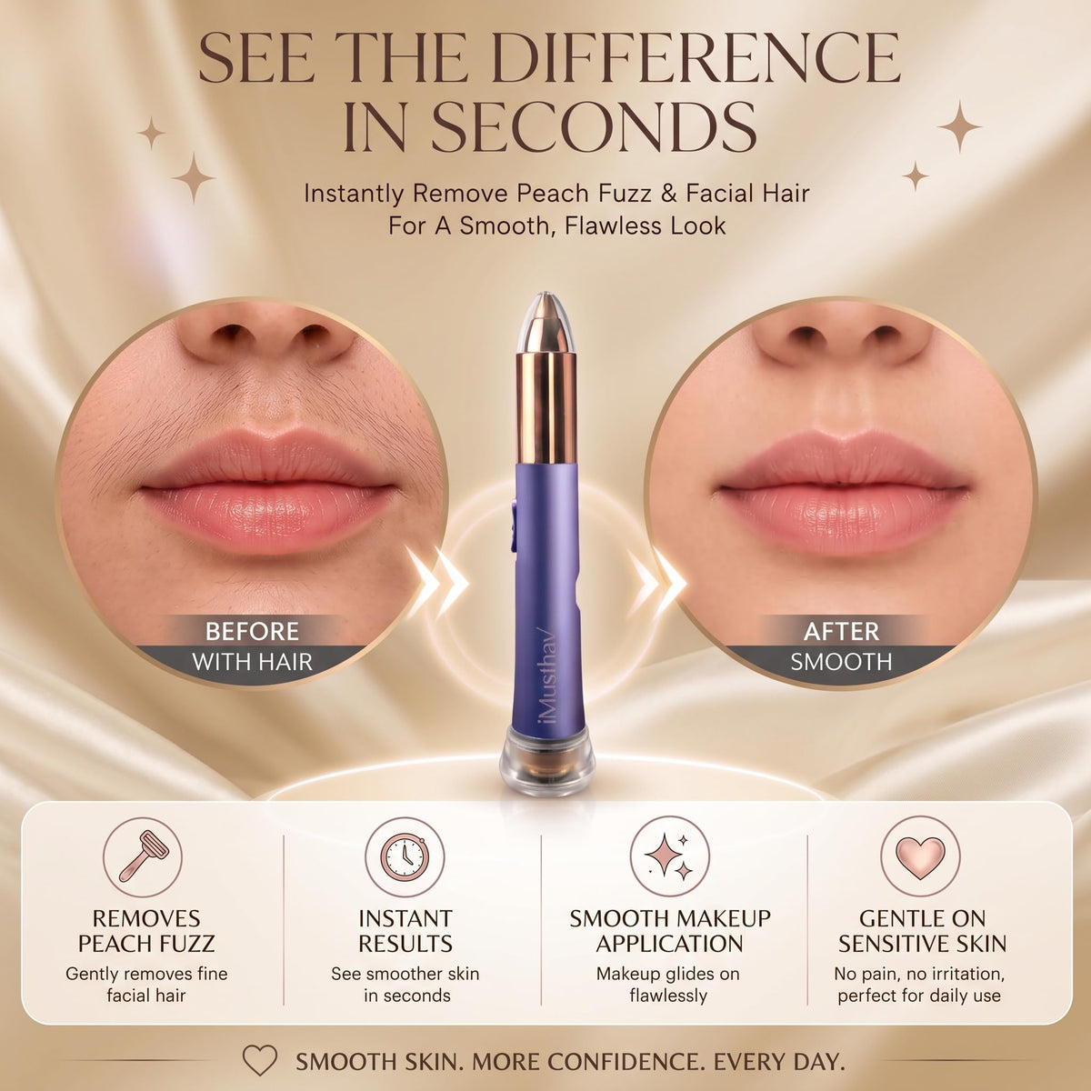 2-in-1 Facial Hair Remover & Eyebrow Trimmer G5829