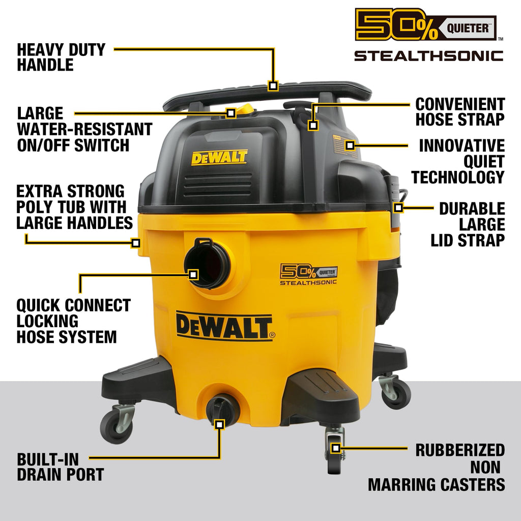 10 Gallon 5.0 Peak HP Wet and Dry Shop Vacuum Z5025