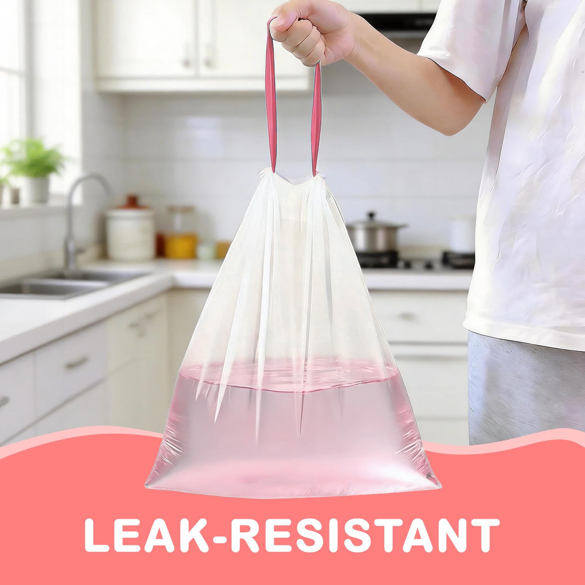 4 Gallon Scented Trash Bags with Drawstring Q700