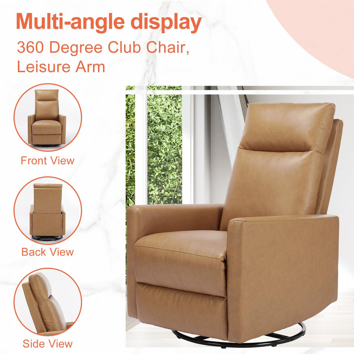 360 Swivel Rocker Recliner Chair B278