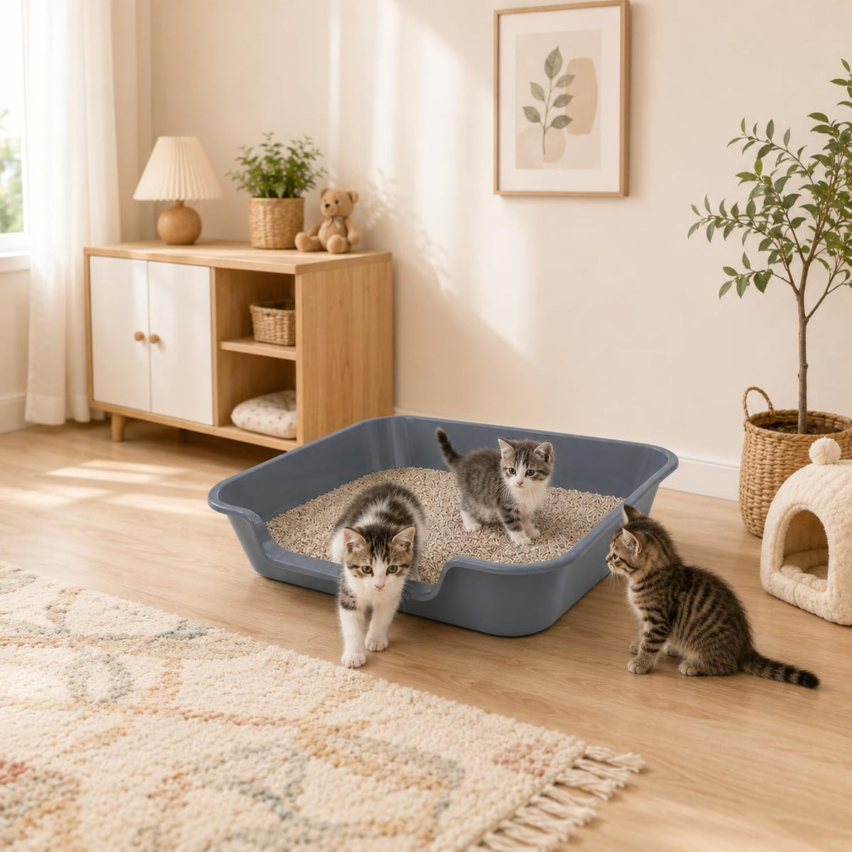 Extra Large Low Entry Cat Litter Box S54427