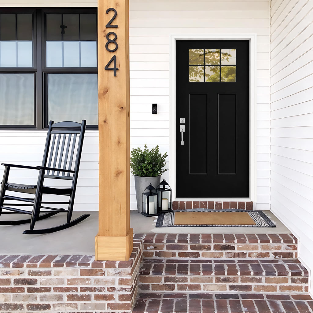 36 x 80 Black Fiberglass Entry Door A44701