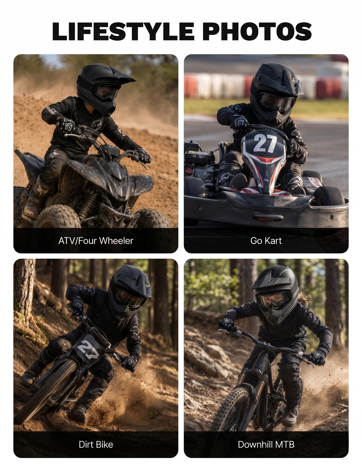 Kids Full Face Motorcycle Helmet C6802