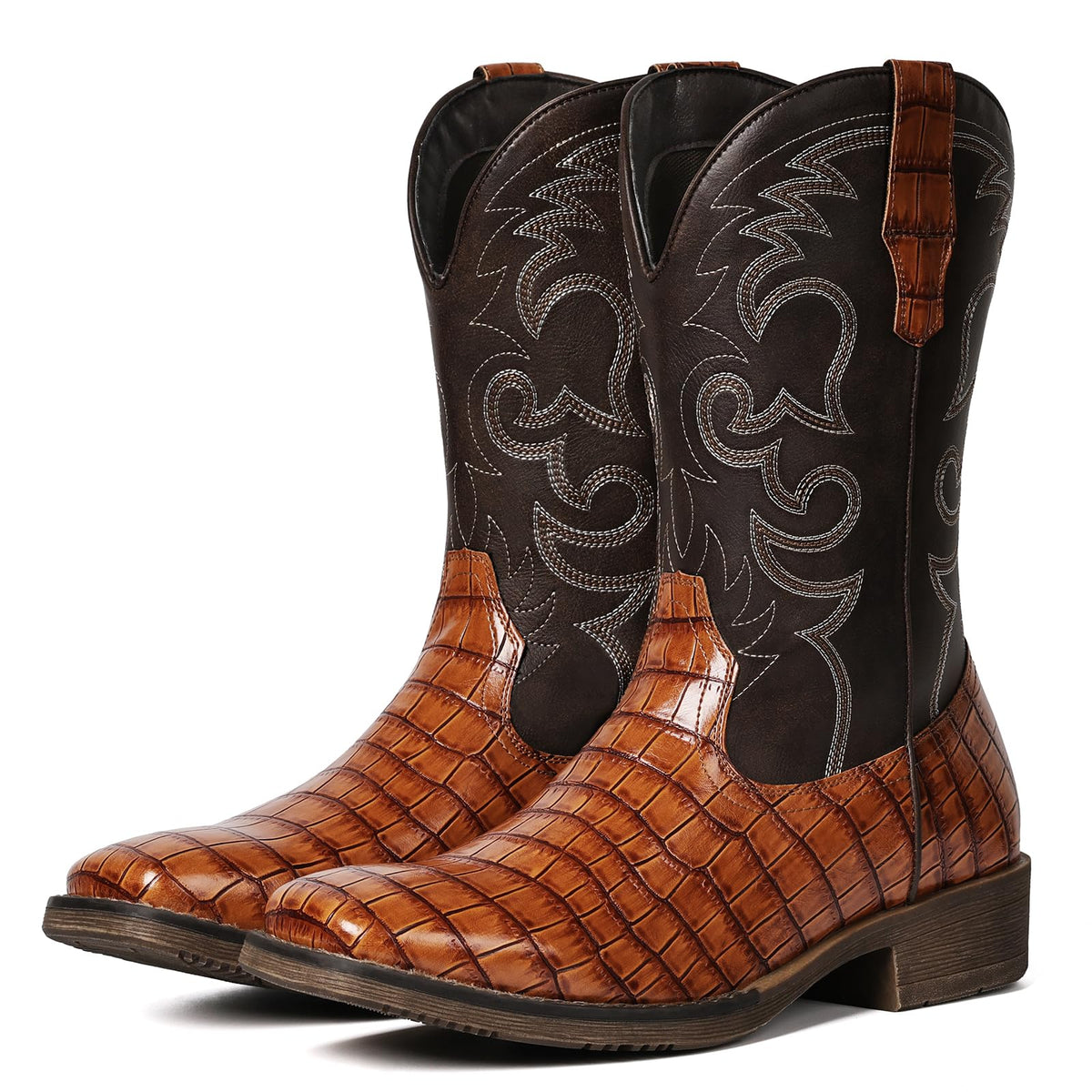 Cowboy Boots for Men Caiman Tail Print H350