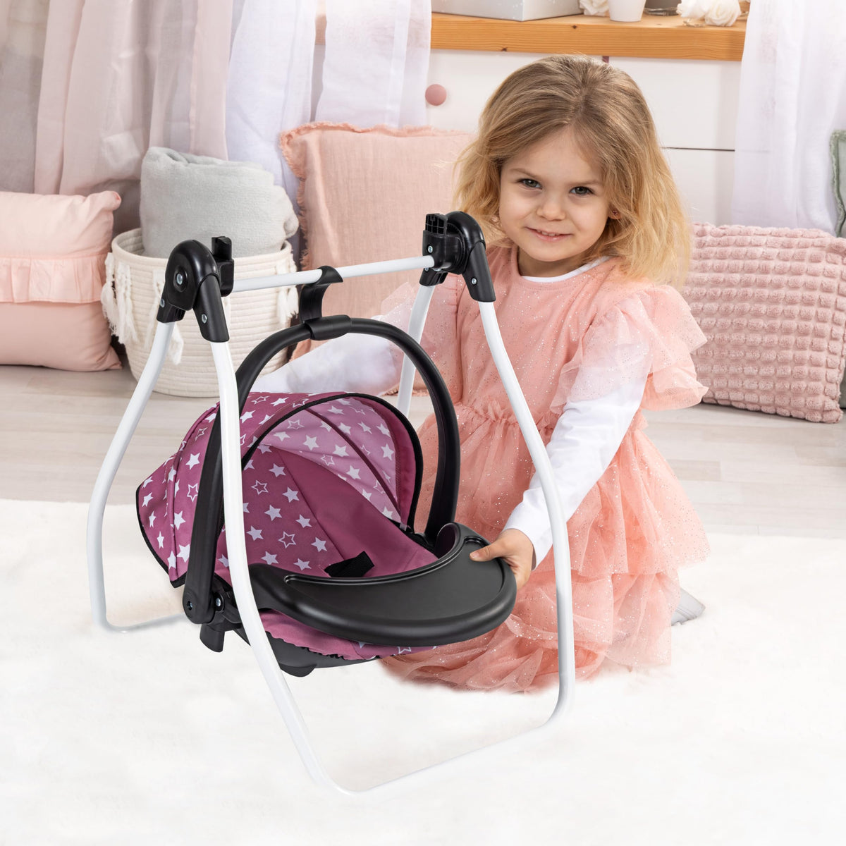 Pink Convertible Highchair & Swing T46790
