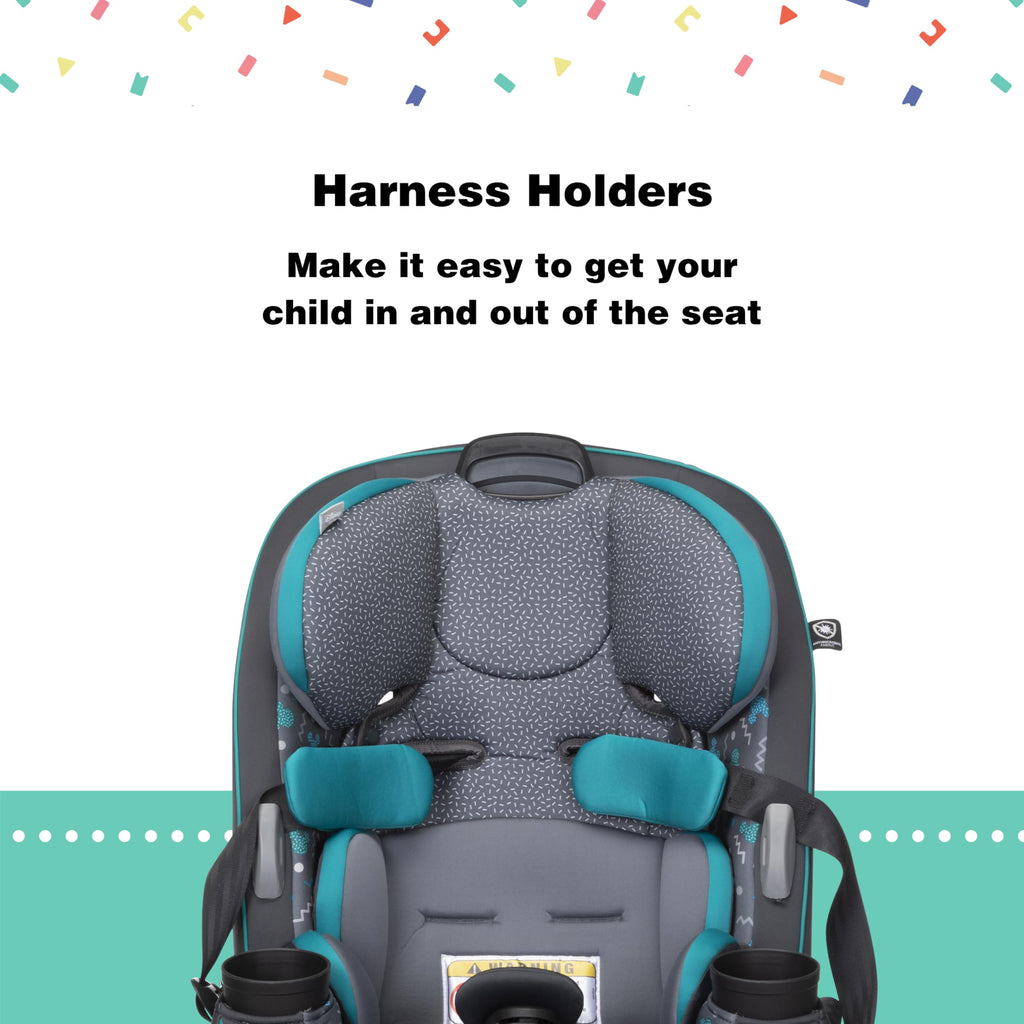 Convertible Car Seat, Rear Facing 5-40 pounds, Forward Facing 30-65 pounds, Booster 40-100 lbs T7316