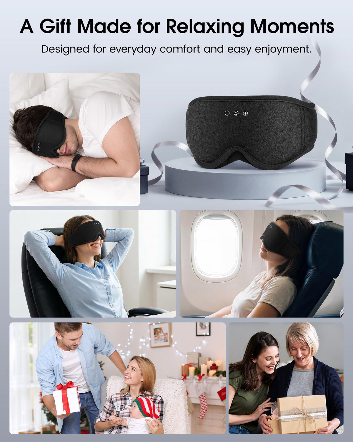 Sleep Mask Bluetooth Headphones U79686