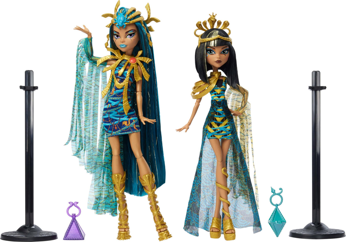 Fashion Doll Set 2-Pack with Golden Accessories & Clothes U98335