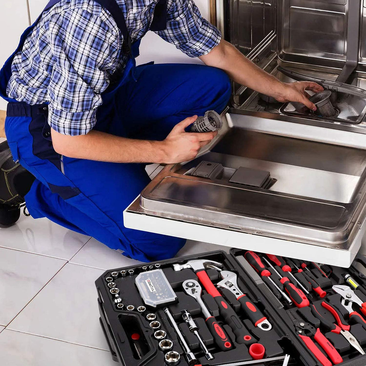 325 Piece Home Repair Tool Kit with Storage Case P402548