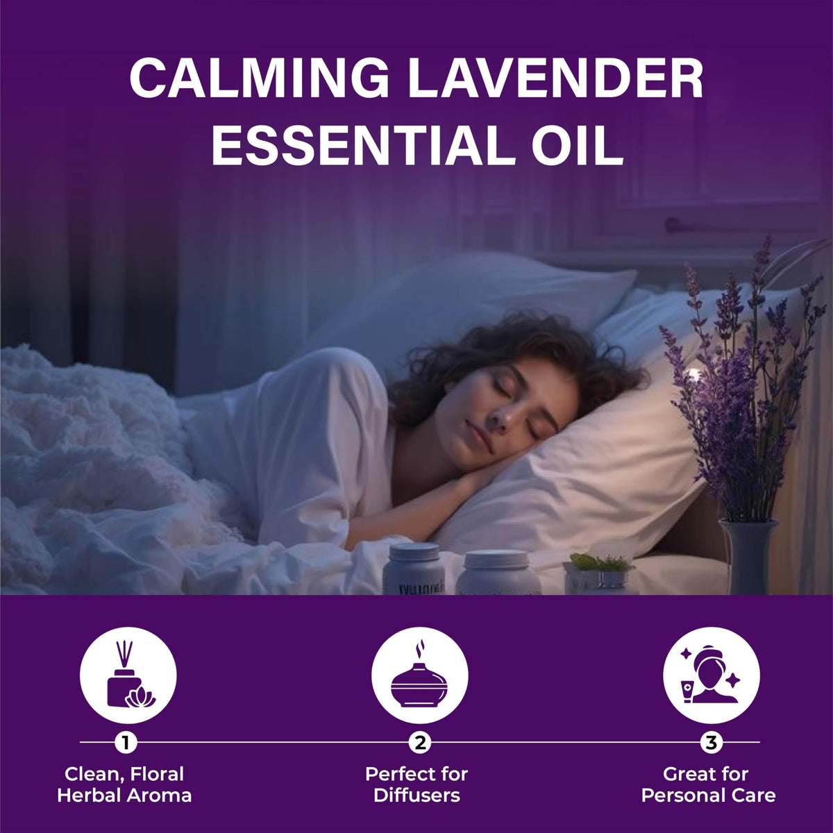 Lavender Organic Essential Oil 4 Fl Oz A81136
