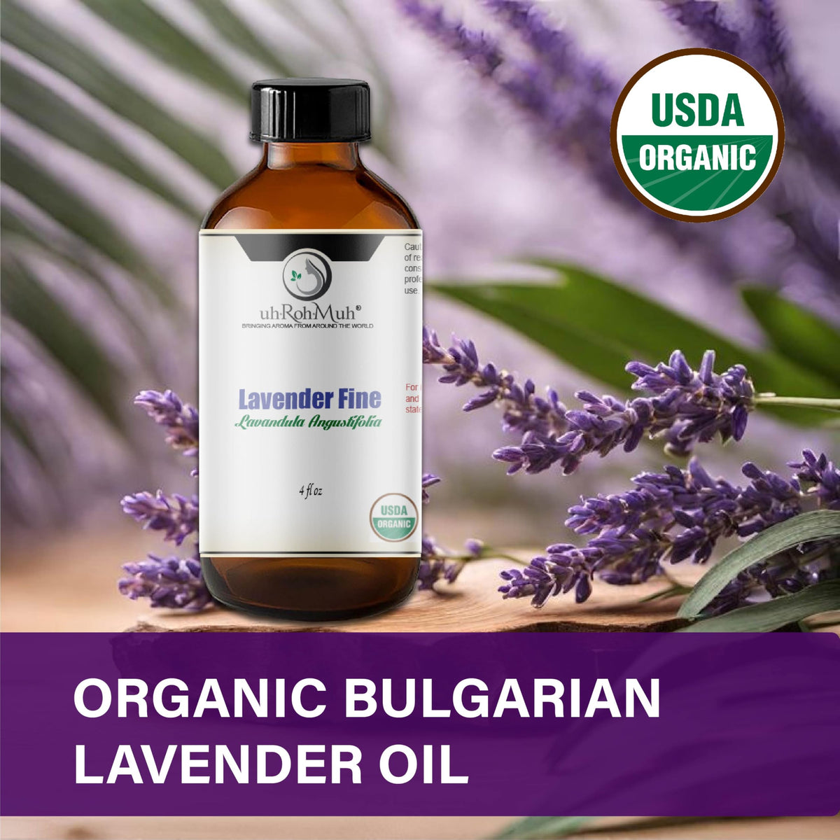 Lavender Organic Essential Oil 4 Fl Oz A81136