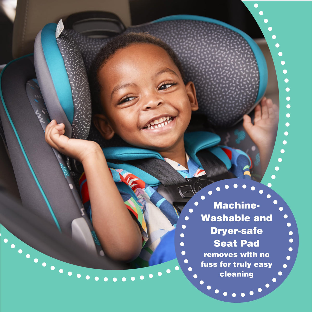 Convertible Car Seat, Rear Facing 5-40 pounds, Forward Facing 30-65 pounds, Booster 40-100 lbs T7316
