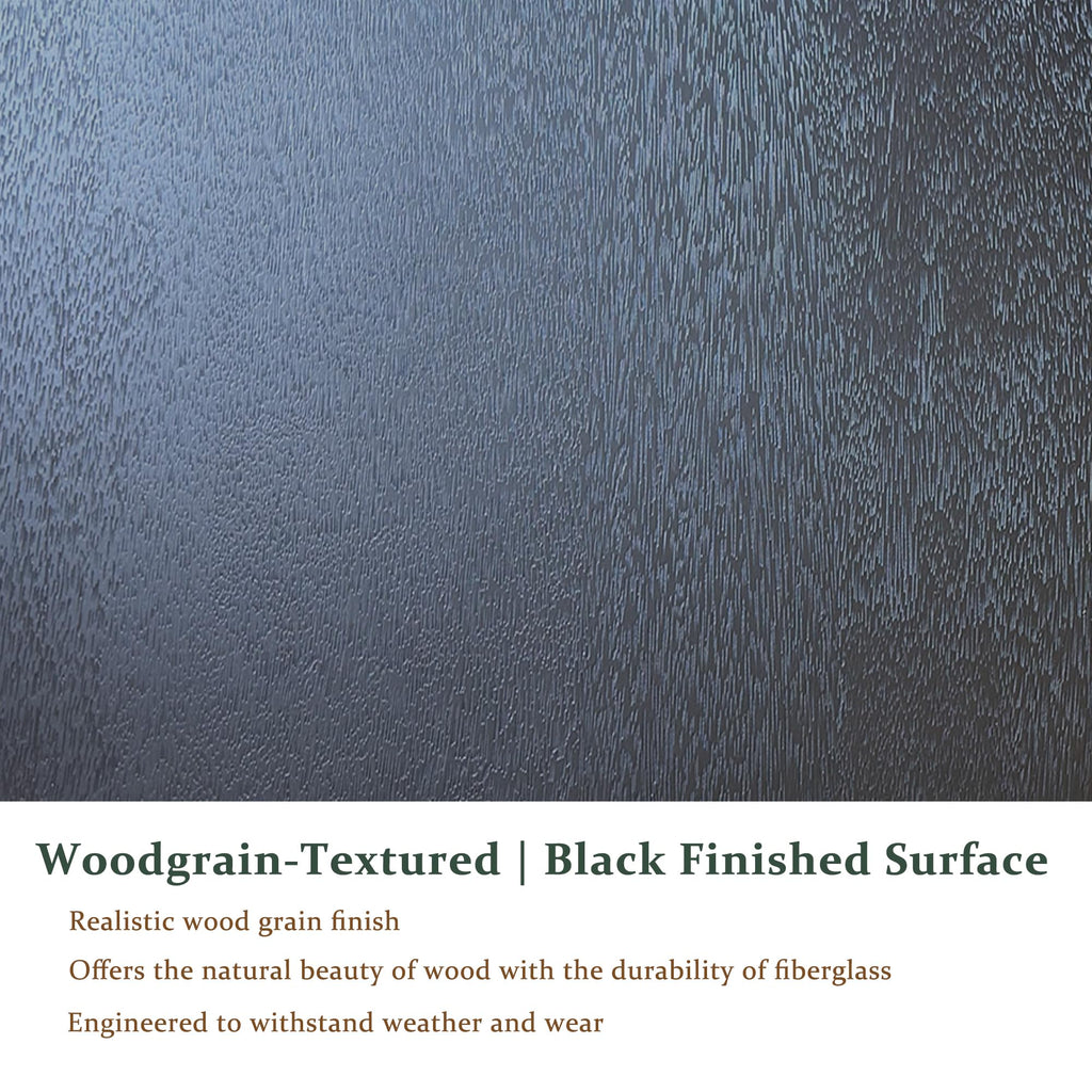 36 x 80 Black Fiberglass Entry Door A44701