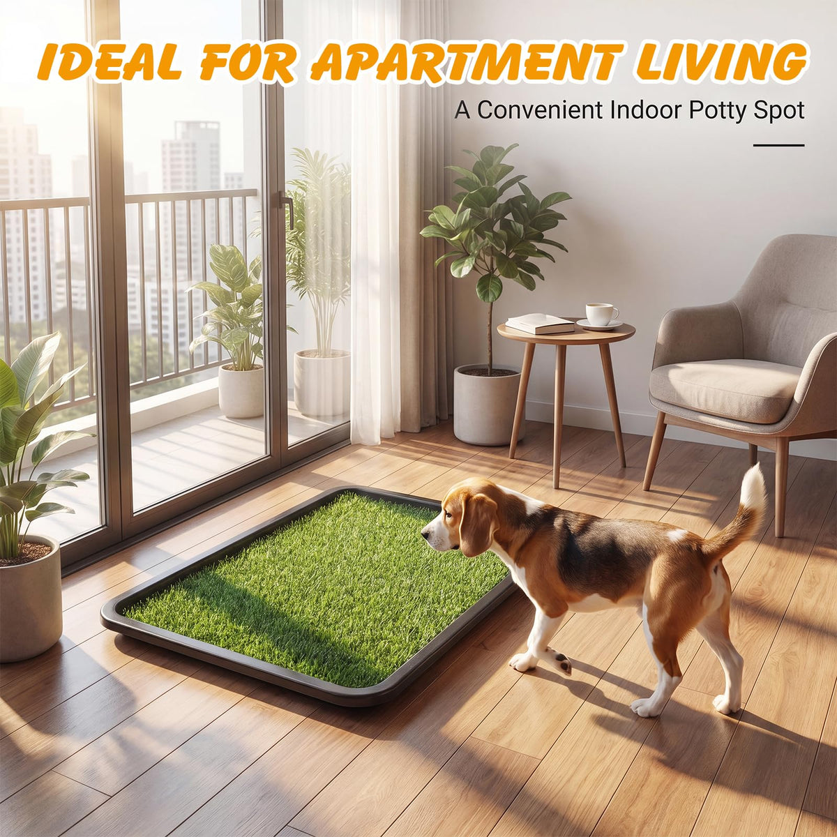 Dog Grass Pad with Tray 30 x 20 in A893179