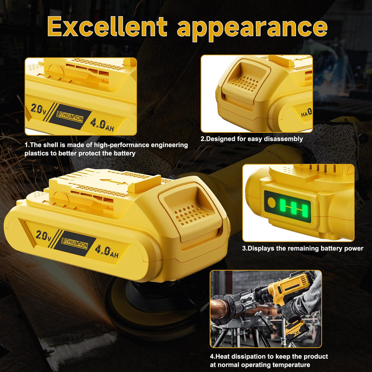 4.0Ah Lithium Battery and Charger M209
