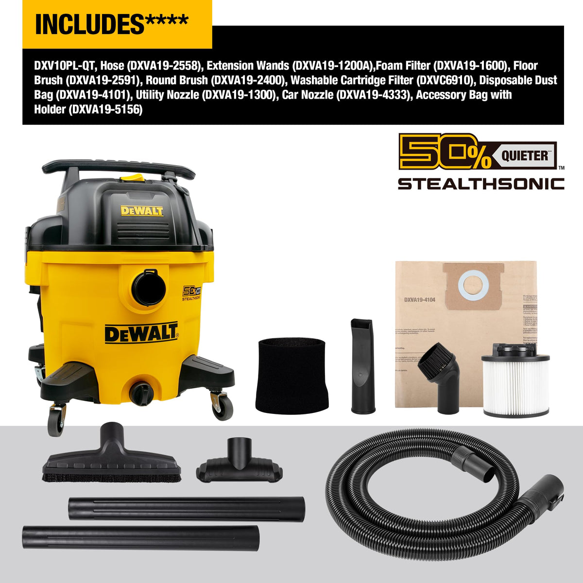 10 Gallon 5.0 Peak HP Wet and Dry Shop Vacuum Z5025