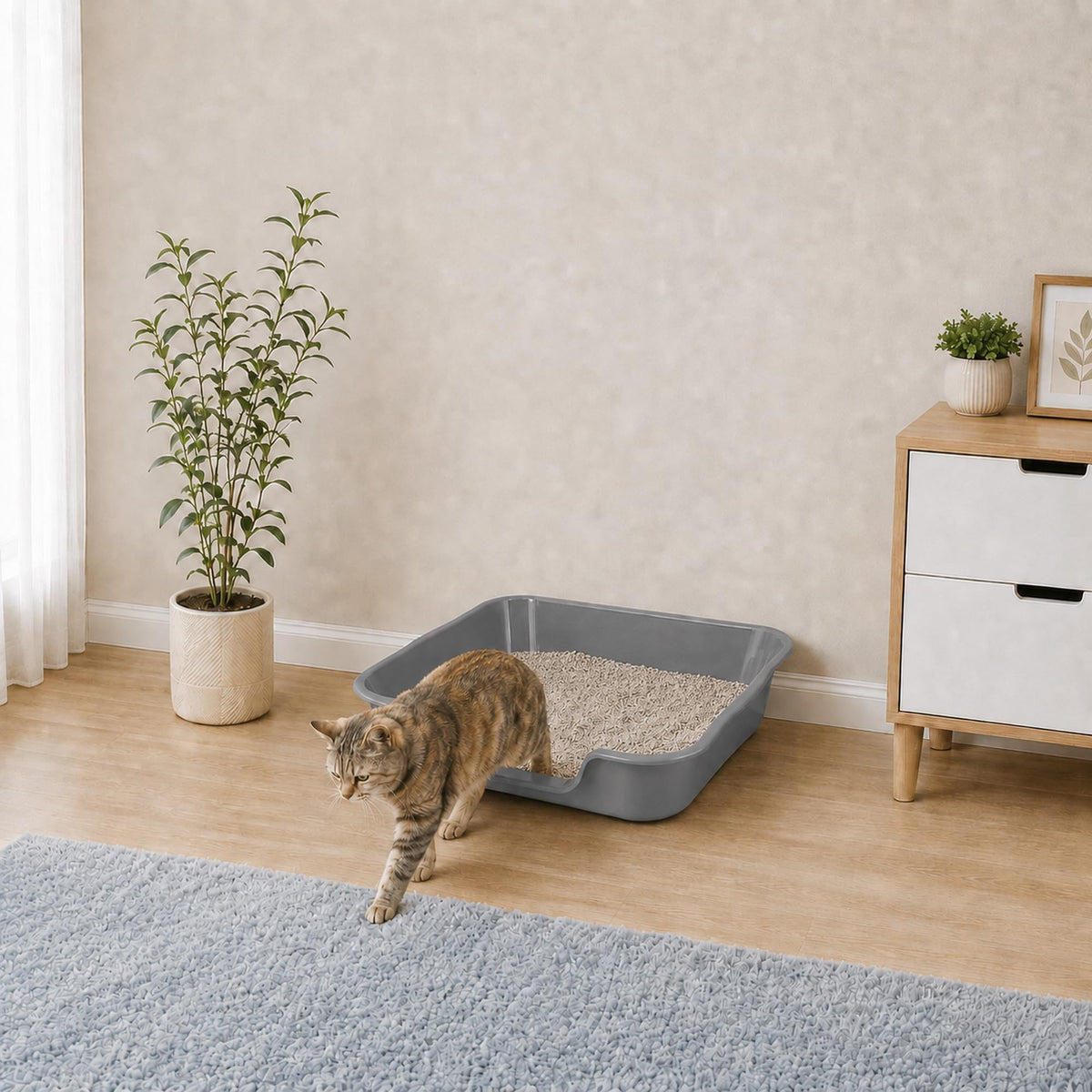Extra Large Low Entry Cat Litter Box S54427