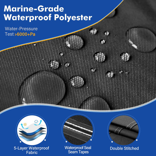 14-16 ft Waterproof V-Hull Boat Cover Q379859
