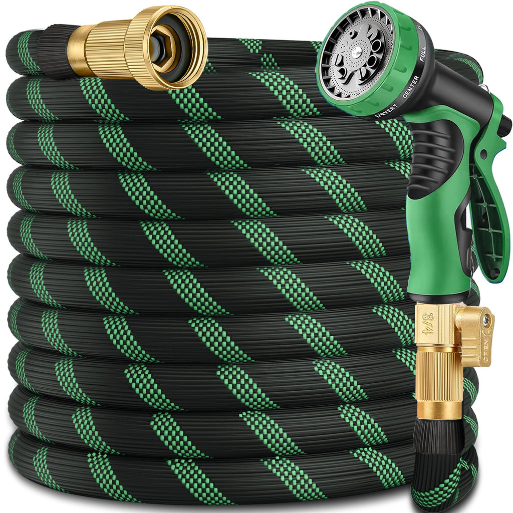 100FT Garden Hose with 10-Pattern Nozzle S28933